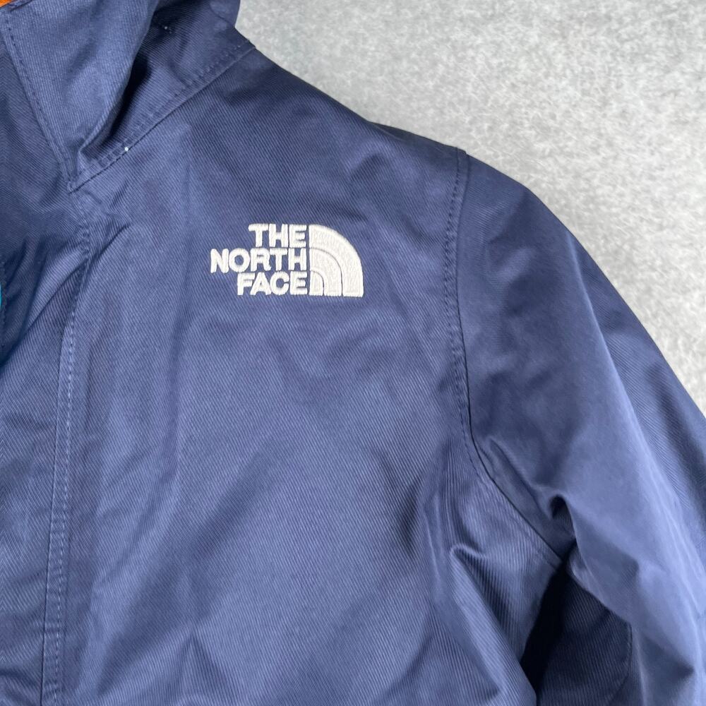 The North Face Jacket Youth XS Size 6 Navy Blue Hooded Warm Full Zip - Picture 3 of 16